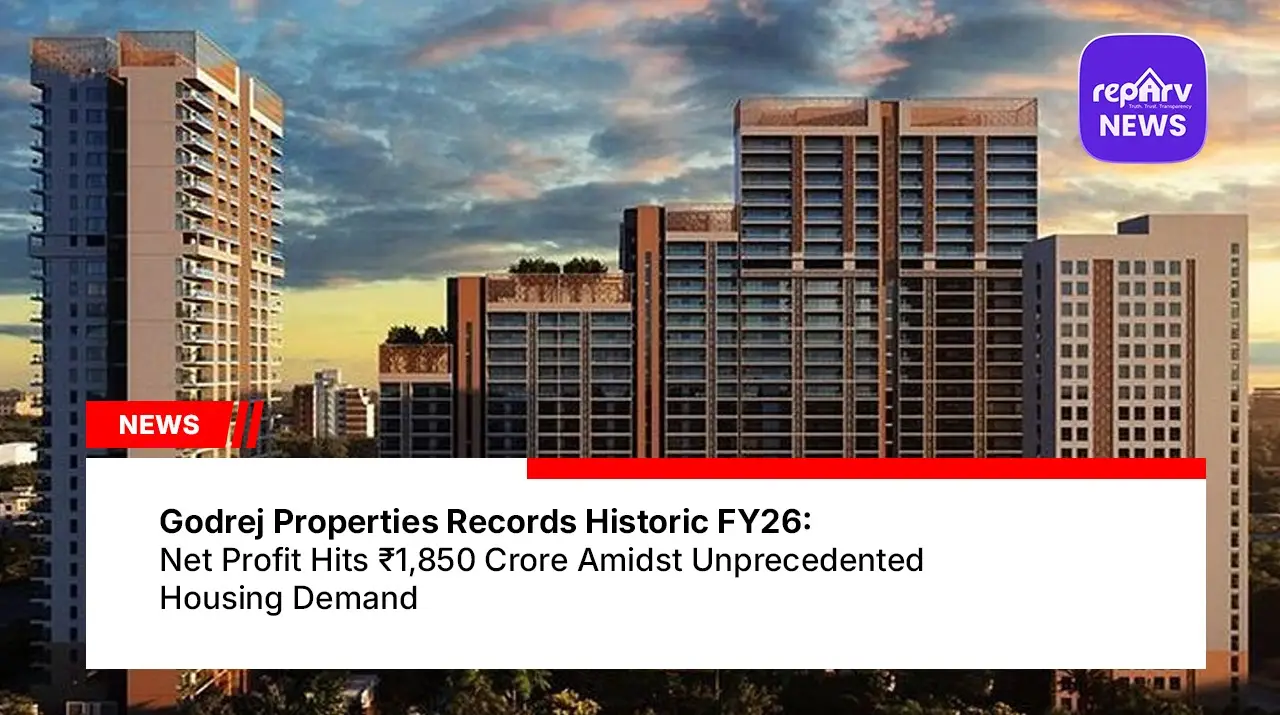 Godrej Properties Records Historic FY26: Net Profit Hits ₹1,850 Crore Amidst Unprecedented Housing Demand